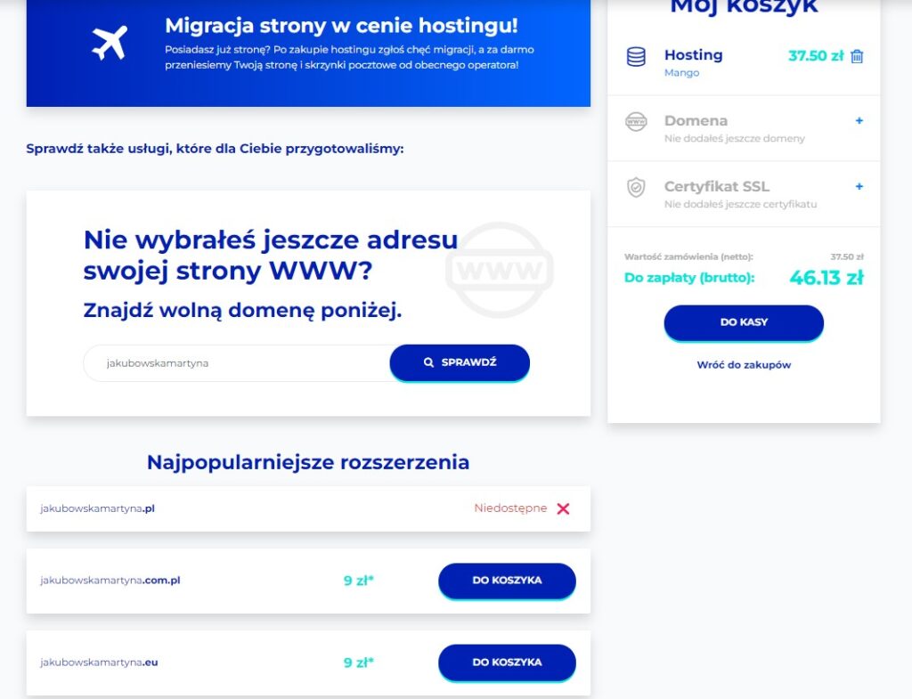 Jak kupić domenę i hosting z rabtem 20% kod rabatowy lh Martyna Jakubowska Wiedźma w BiznesieBlog artykuł hosting Strona i Sklep Mocy kod rabatowy lh jakubowskamartyna.pl 3 portfolio, mocup strona www, sklep internetowy, portfolio, Martyna Jakubowska Wirtualne Wsparcie Biznesu, Projektowanie Stron WWW, WordPress, Woocomerce, Sklep Internetowy, Lejek Marketingowy, Wirtualna Asystentka, Social Media, Marketing, Reklama, grafiki, filmy reklamowe, obsługa Social Media https://jakubowskamartyna.pl/