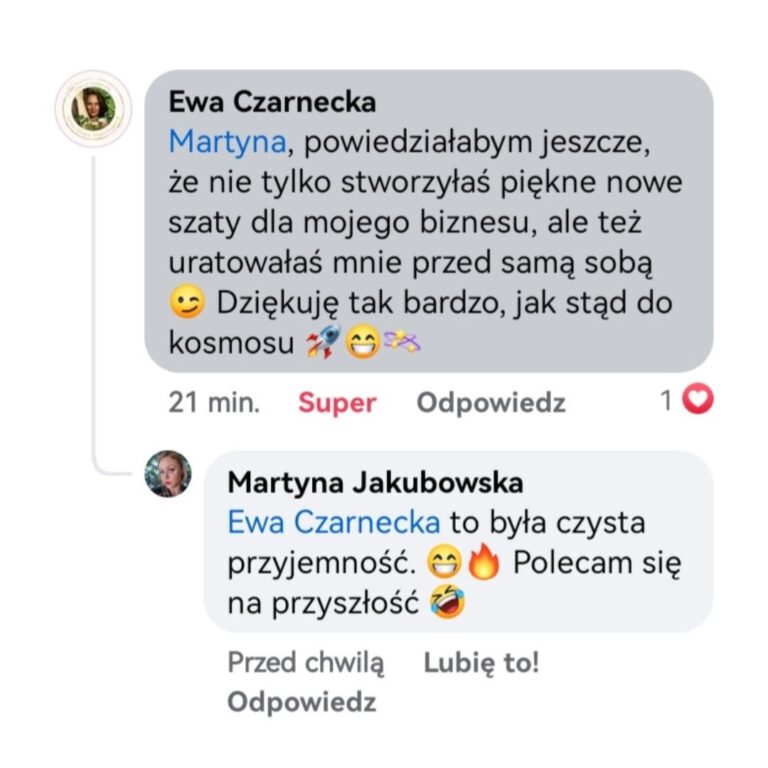 Opinie klientek, dobre opinie, polecenia, klienci, logo, mocup loga współpraca biznesowa, wirtualne wsparcie, klientki, logo portfolio, mocup strona www, sklep internetowy, portfolio, Martyna Jakubowska Wirtualne Wsparcie Biznesu, Projektowanie Stron WWW, WordPress, Woocomerce, Sklep Internetowy, Lejek Marketingowy, Wirtualna Asystentka, Social Media, Marketing, Reklama, grafiki, filmy reklamowe, obsługa Social Media https://jakubowskamartyna.pl/